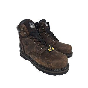 Georgia Boot Men's G734 Brookville Waterproof Lace Up 6" Work Boot Brown 8.5M